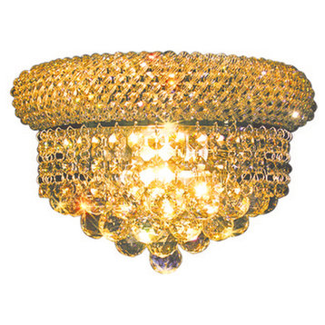 Artistry Lighting Primo Collection Flush Mount Chandelier 12x06, Gold