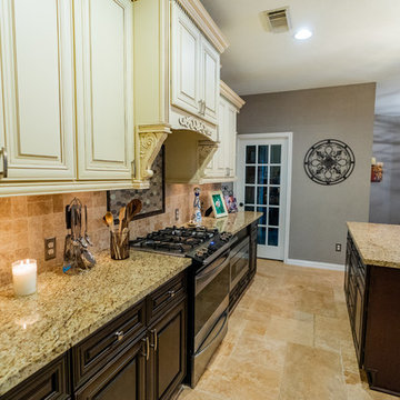 Two Tone Color Classic Kitchen Style Remodeling & Design in Cypress, TX