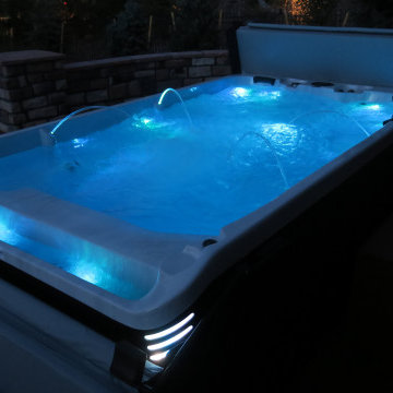In Ground Infinity Edge Swim Spa