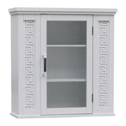 Chain Link Wall Cabinet, White - Bathroom Cabinets