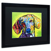 Dean Russo 'Dachshund' Framed Art, 16x20, Black Frame, Black Mat