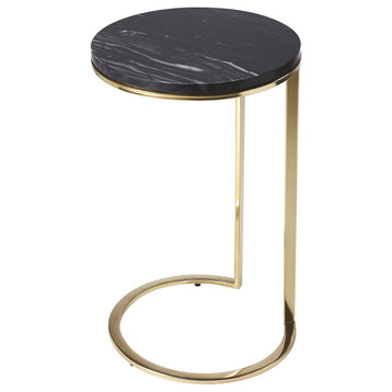 Butler Martel Marble and Metal Side Table