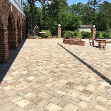 Large Pool Deck with Drain