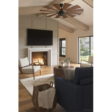 Luxury Traditional Ceiling Fan, Bronze, UHP9020, Saybrook Collection