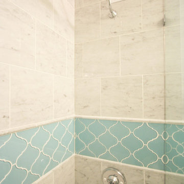 Arabesque Tile Bathroom Remodel