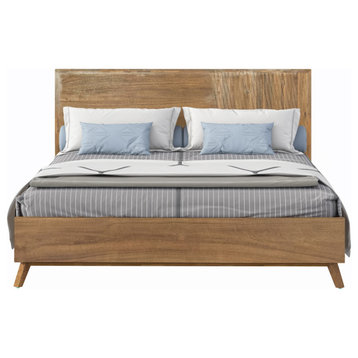 Modrest Claire Walnut Bed, Eastern King