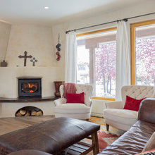 LR leather sofa normal ceiling