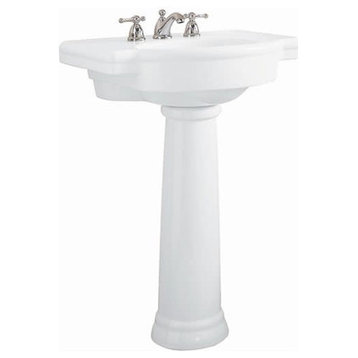 American Standard 0066.000 Pedestal Base Only (Sink Sold Separate) - White