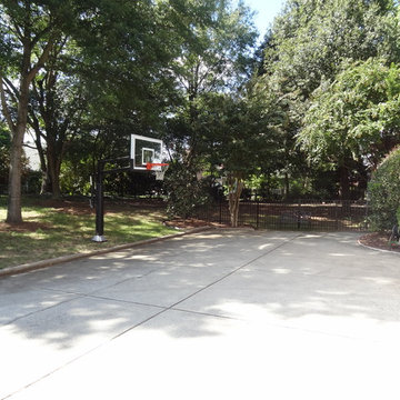 Bill K's Pro Dunk Gold Basketball System on a 45x28 in Charlotte, NC