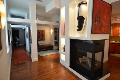 Inspiration for a contemporary living room remodel in New York
