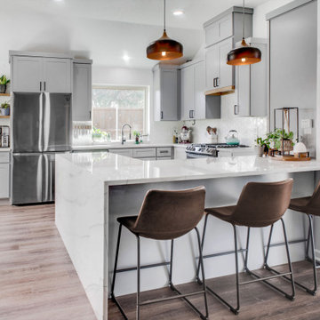Modern Grey, Black, and White Kitchen Renovation