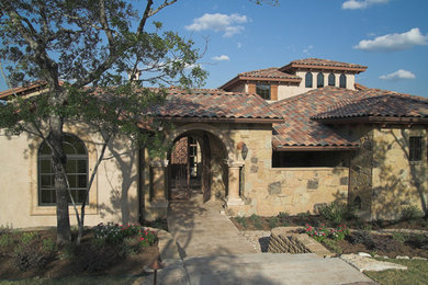 Tuscan exterior home photo in Austin