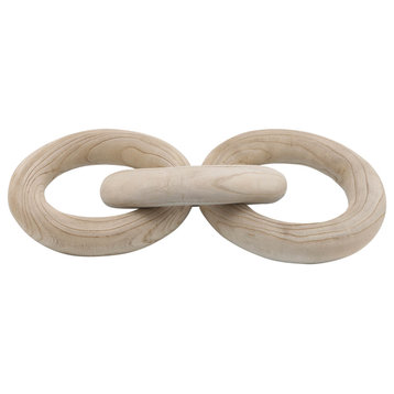 21" 3 Wooden Rings, Natural