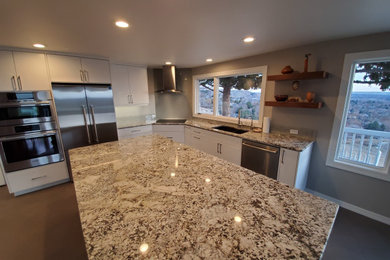 Example of a trendy kitchen design in Boise