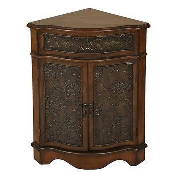 Walnut Corner Cabinet