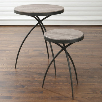 Tripod Table, Top: Gray Marble, Small