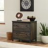 Sauder Steel River Engineered Wood Lateral File in Carbon Oak Finish