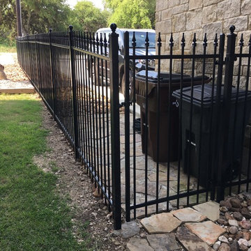 Montage fence 6 rails and slide gate with operator