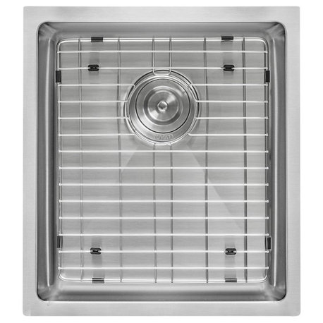 Bar Prep Sink 14" Single Bowl Undermount, 16 Gauge, Stainless Steel