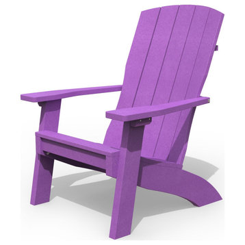 Poly Lumber Coastal Adirondack Chair, Purple