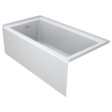 Jacuzzi LNS6030BLXXXX Linea 60" x 30" Acrylic Soaking Bathtub for - White
