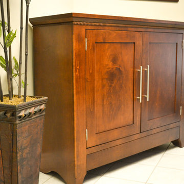 Automated TV Lift Cabinet in Solid Cherry (The Richmond)