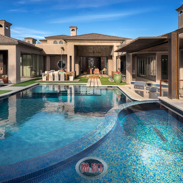 Private Outdoor Design by Red Rock Contractors and Red Rock Pools & Spas.