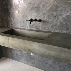 Custom Concrete Sinks - Bathroom Vanities And Sink Consoles