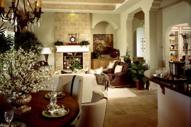 Transitional living room in Orange County.