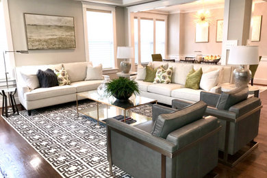 Example of a living room design in Boston