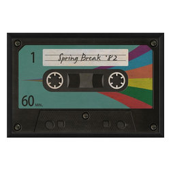 The Artwork Factory - Cassette Tape 4 Spring Break 82 Framed Artwork - Prints And Posters