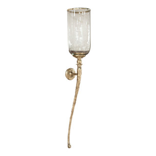 Hand-Rubbed Antique Brass Sconce with Linen Shade – Absolutely Inc.