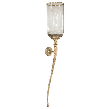 Eaton Hammered Wall Sconce, Antique Gold