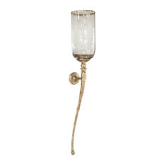 Eaton Hammered Wall Sconce, Antique Gold