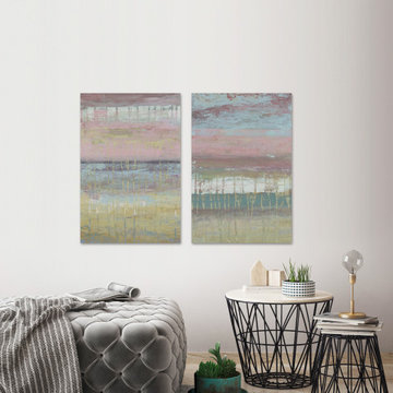 Cotton Candy Layers Diptych