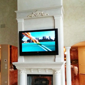 Custom Cast Stone Overmantel Project