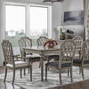Dauphin Upholstered Dining Side Chair Set of 2 Storm Gray & Cashmere Gray