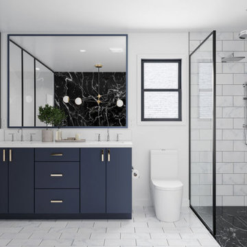 Modern Master Bathroom Remodel at The Oaks Calabasas