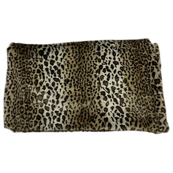 Ultra Soft Faux Fur Leopard Throw