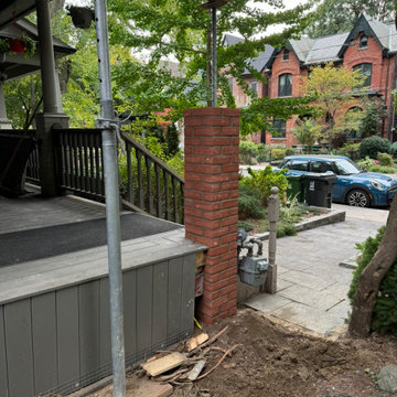 Masonry Brick Pier Replacement With Added Foundation & Footing