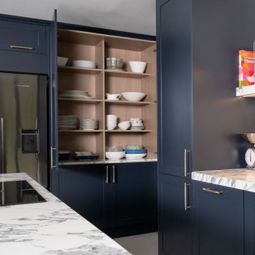 Blue Classic Kitchen in Wheathampstead