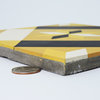 8"x8" Kotoubia Handmade Cement Tile, Gold/Black/White, Set of 12