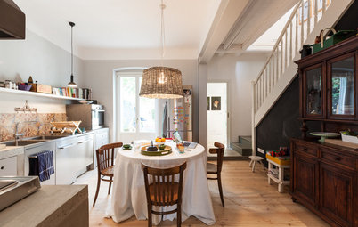 Houzz Tour:  In Northern Italy, Vintage Patina and Industrial Chic