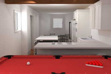 Minimalist kitchen photo in Atlanta