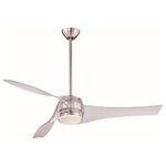 Minka Aire - Minka Aire Artemis Led 58``Ceiling Fan F803DL-TL - 58``Ceiling Fan from Artemis Led collection in Translucent finish. Number of Bulbs 1. Max Wattage 20.00 . No bulbs included. No UL Availability at this time.