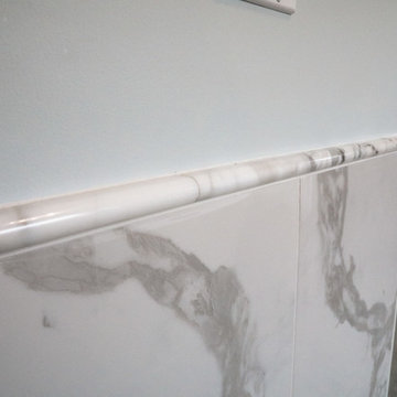 Cole Residence - tile, granite, shower, layout, custom cabinet