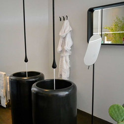 Gessi Goccia faucet and and floor standing washbasin - Bathroom Faucets And Showerheads