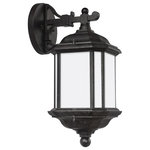 Sea Gull Lighting - Sea Gull Lighting Kent 1-Light Outdoor Wall Lantern, Oxford Bronze - 84530-746 - Kent outdoor lighting fixtures by Sea Gull Lighting are crafted in die-cast aluminum for added durability to withstand harsh weather conditions. The traditional styling inspired by antique gas lanterns is offered in either Oxford Bronze with Clear Seeded glass or Black finish with Clear Beveled glass. These fixtures can all easily convert to LED by purchasing LED replacement lamps sold separately.