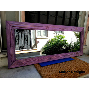 Vanity Mirror, Standing Mirror, Decorative Mirrors, Purple Mirror