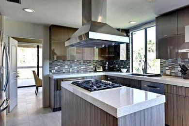 Example of a mid-sized trendy kitchen design in Other